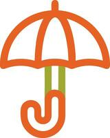 Umbrella protection icon symbol vector image. Illustration of the safety protect umbrella security design image