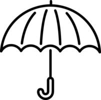 Umbrella protection icon symbol vector image. Illustration of the safety protect umbrella security design image