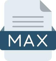 max archivo formato línea icono vector