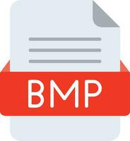 BMP File Format Line Icon vector