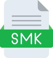 smk archivo formato línea icono vector