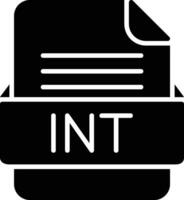 ITN File Format Line Icon vector