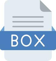 BOX File Format Line Icon vector