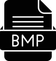 BMP File Format Line Icon vector