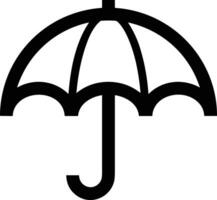 Umbrella protection icon symbol vector image. Illustration of the safety protect umbrella security design image