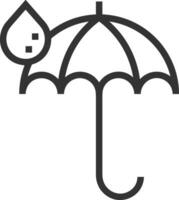 Umbrella protection icon symbol vector image. Illustration of the safety protect umbrella security design image