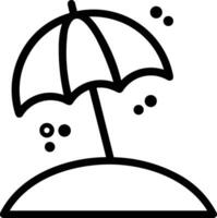 Umbrella protection icon symbol vector image. Illustration of the safety protect umbrella security design image