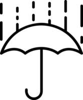 Umbrella protection icon symbol vector image. Illustration of the safety protect umbrella security design image