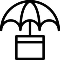 Umbrella protection icon symbol vector image. Illustration of the safety protect umbrella security design image