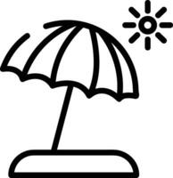 Umbrella protection icon symbol vector image. Illustration of the safety protect umbrella security design image