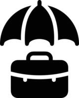 Umbrella protection icon symbol vector image. Illustration of the safety protect umbrella security design image