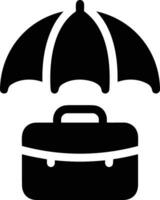 Umbrella protection icon symbol vector image. Illustration of the safety protect umbrella security design image