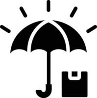 Umbrella protection icon symbol vector image. Illustration of the safety protect umbrella security design image