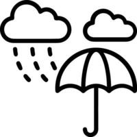 Umbrella protection icon symbol vector image. Illustration of the safety protect umbrella security design image