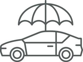 Umbrella protection icon symbol vector image. Illustration of the safety protect umbrella security design image