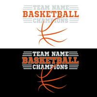 Team Name Basketball vector