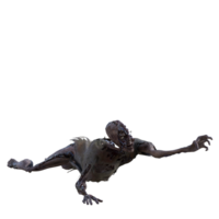 Zombie isoliert 3d png