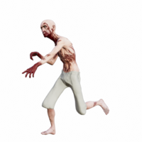 Zombie isoliert 3d png