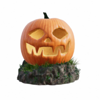 helloween pumpkin isolated 3d png