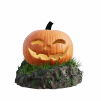 helloween pumpkin isolated 3d png