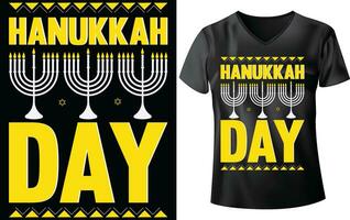 HANUKKAH DAY T-SHIRT DESIGN vector