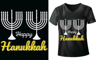 HANUKKAH DAY T-SHIRT DESIGN vector