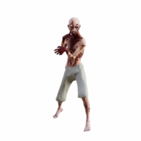 zombi aislado 3d png