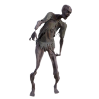 Zombie isoliert 3d png