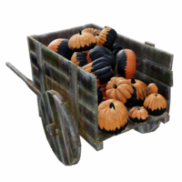 helloween citrouille isolé 3d png