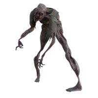 Zombie isoliert 3d png