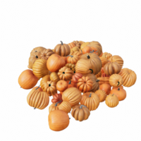 helloween citrouille isolé 3d png