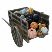 Helloween zucca isolato 3d png