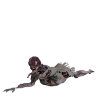 Zombie isoliert 3d png