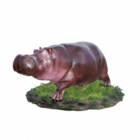 nijlpaard geïsoleerd 3d png