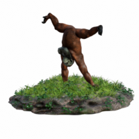 orangután aislado 3d png