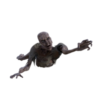 zumbi isolado 3d png