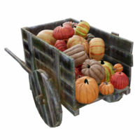 helloween abóbora isolado 3d png