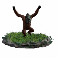 orangután aislado 3d png