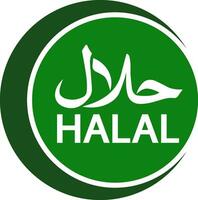 halal logo emblema, vector halal firmar certificado etiqueta