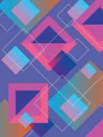 Geometrical rectangular gradient coloured vector design.