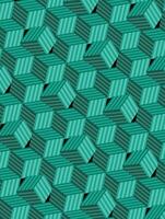 Square cubic element green blue vector background design.