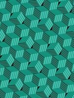 Square cubic element green blue vector background design.