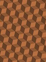 Geometric square cubic brown vector background desing.