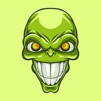 The Green Mask mascot amazing illustration for your branding business vector