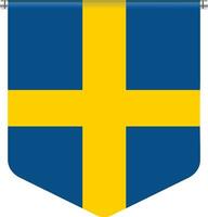 swedish flag design vector