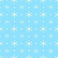 Abstract Seamless pattern of snowflakes and snow in minimal, cute style background vector