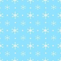 Abstract Seamless pattern of snowflakes and snow in minimal, cute style background vector