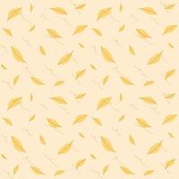 Seamless pattern of and leaf or leaves in autumn theme background for design, print, textile, paper wrap vector