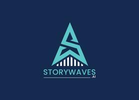 sw wave vector logo design free template
