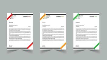 Letterhead Design Template vector